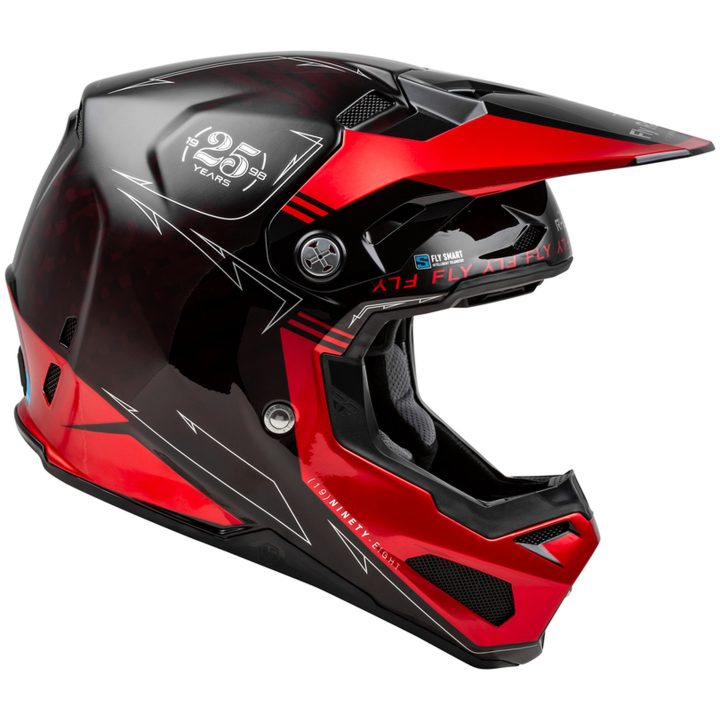 Crosshjelm Formula Smart Carbon Legacy Rød Kulfiber/sort FLY RACING XL – billede 3