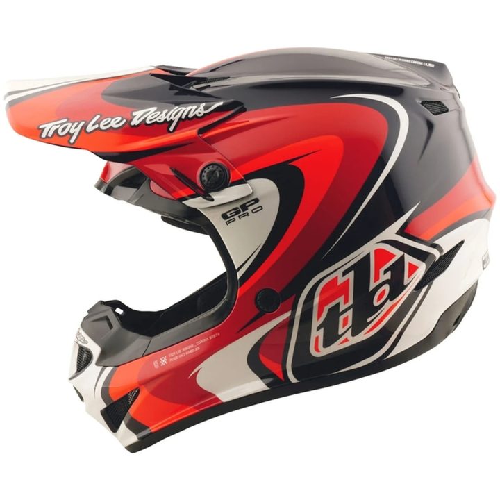 Crosshjelm GP Pro Crossover Deco Sort/Rød TROY LEE DESIGNS Medium Barn – billede 3