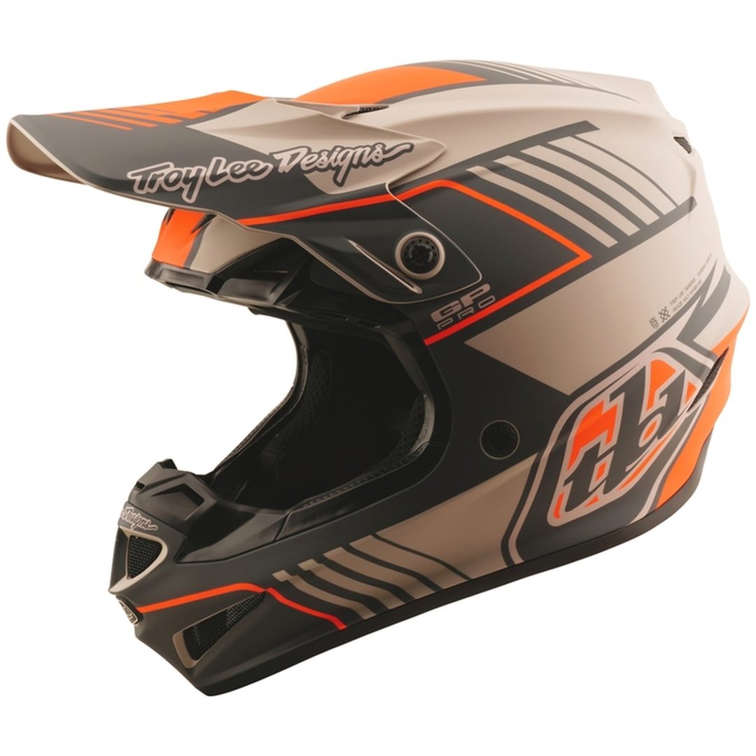 Crosshjelm GP Pro Segment Grå Mat TROY LEE DESIGNS XS