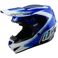 Crosshjelm GP Shutter Blå/Hvid Blank TROY LEE DESIGNS