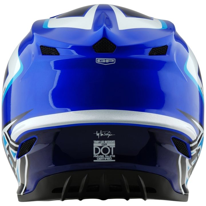 Crosshjelm GP Shutter Blå/Hvid TROY LEE DESIGNS Large Barn – billede 5