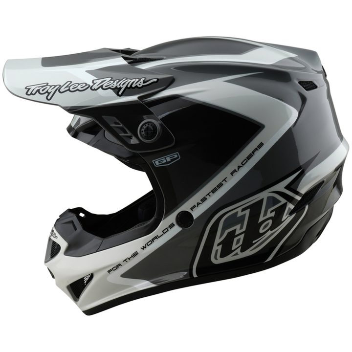 Crosshjelm GP Shutter Grå/Hvid Blank TROY LEE DESIGNS Medium – billede 3