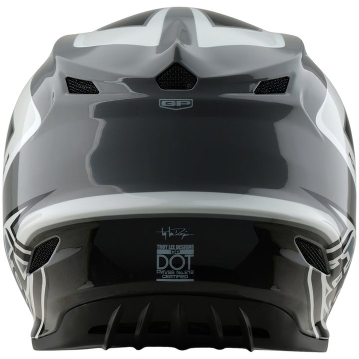Crosshjelm GP Shutter Grå/Hvid Blank TROY LEE DESIGNS XXL – billede 5