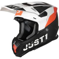 Crosshjelm J-22 Adrenaline Orange/Hvid/Carbon Mat Just 1