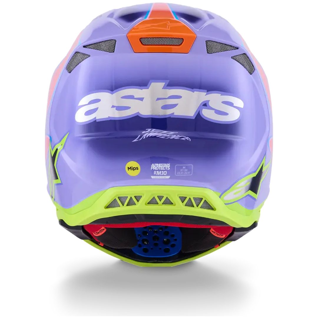 Crosshjelm Jett Lawrence Lilla ALPINESTARS XS – billede 5