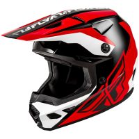 Crosshjelm Kinetic Crest Rød/Sort/Hvid FLY RACING