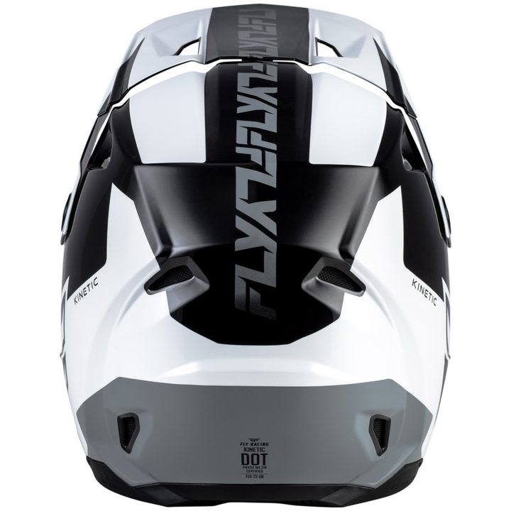Crosshjelm Kinetic Crest Sort/Hvid/Grå FLY RACING s – billede 2