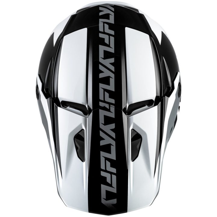 Crosshjelm Kinetic Crest Sort/Hvid/Grå FLY RACING s – billede 3