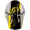 Crosshjelm Kinetic Drip Grå/Sort/Gul FLY RACING Ys – miniature 3