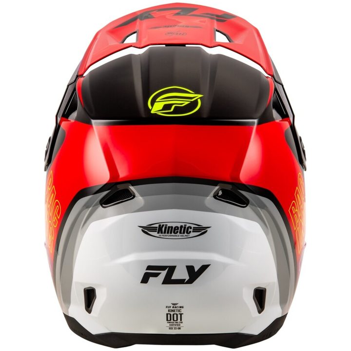 Crosshjelm Kinetic Rally Rød/sort/hvid FLY RACING XL – billede 2