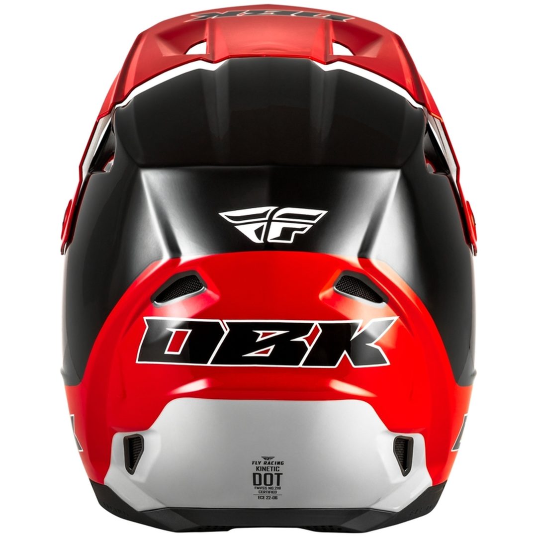 Crosshjelm Kinetic Special Edition DBK Sort/Rød/Grå FLY RACING s – billede 2