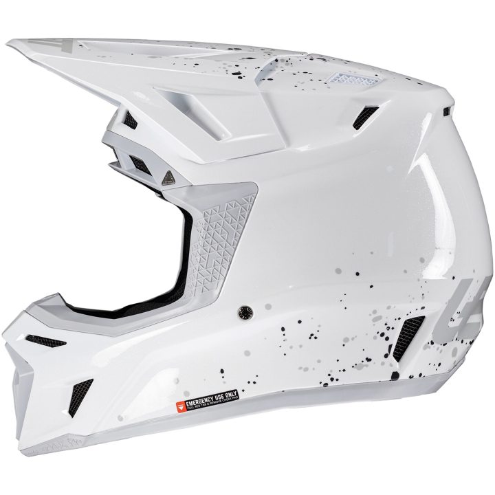 Crosshjelm Kit Moto 8.5 V25 Hvid Leatt L (59-60cm) – billede 3