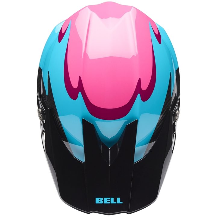 Crosshjelm Moto-10 Spherical Grøn/Pink BELL L – billede 4