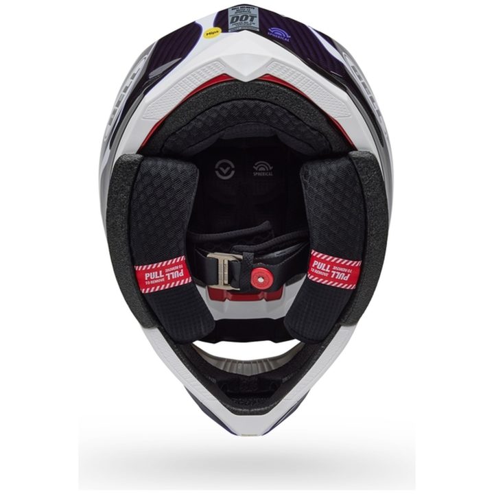 Crosshjelm Moto-10 Spherical Slayco 25 Blank Sort/hvid BELL s – billede 5
