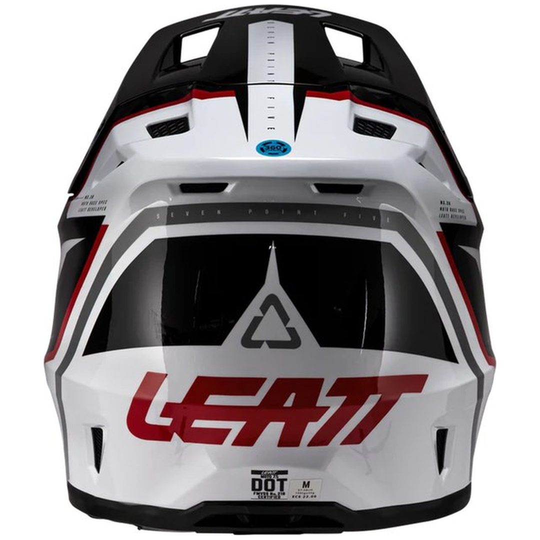 Crosshjelm Moto 7.5 Hvid/Rød Leatt XL (61-62 cm) – billede 12