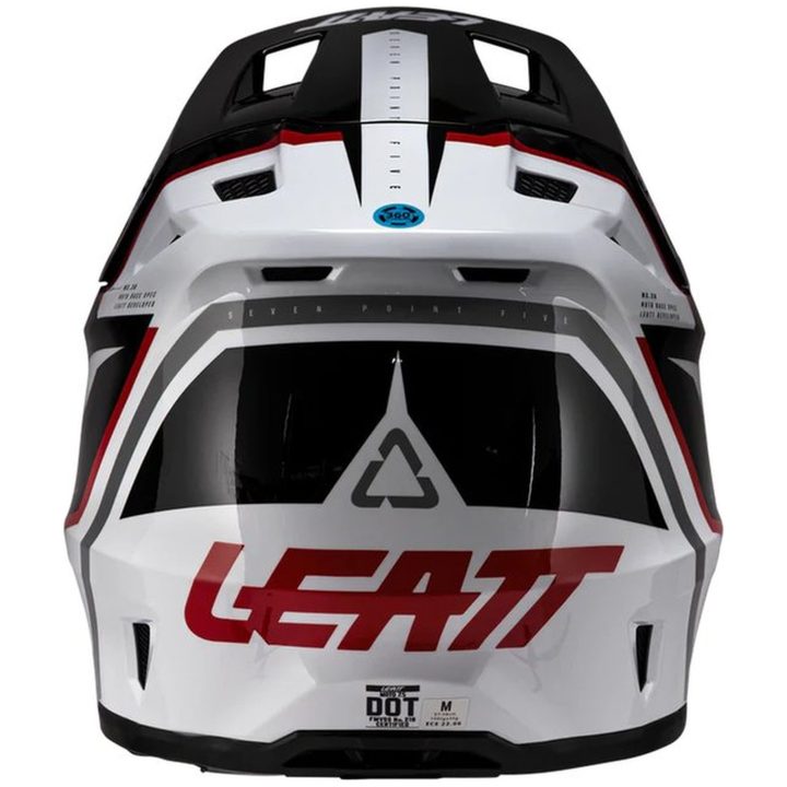 Crosshjelm Moto 7.5 Hvid/Rød Leatt XL (61-62 cm) – billede 12