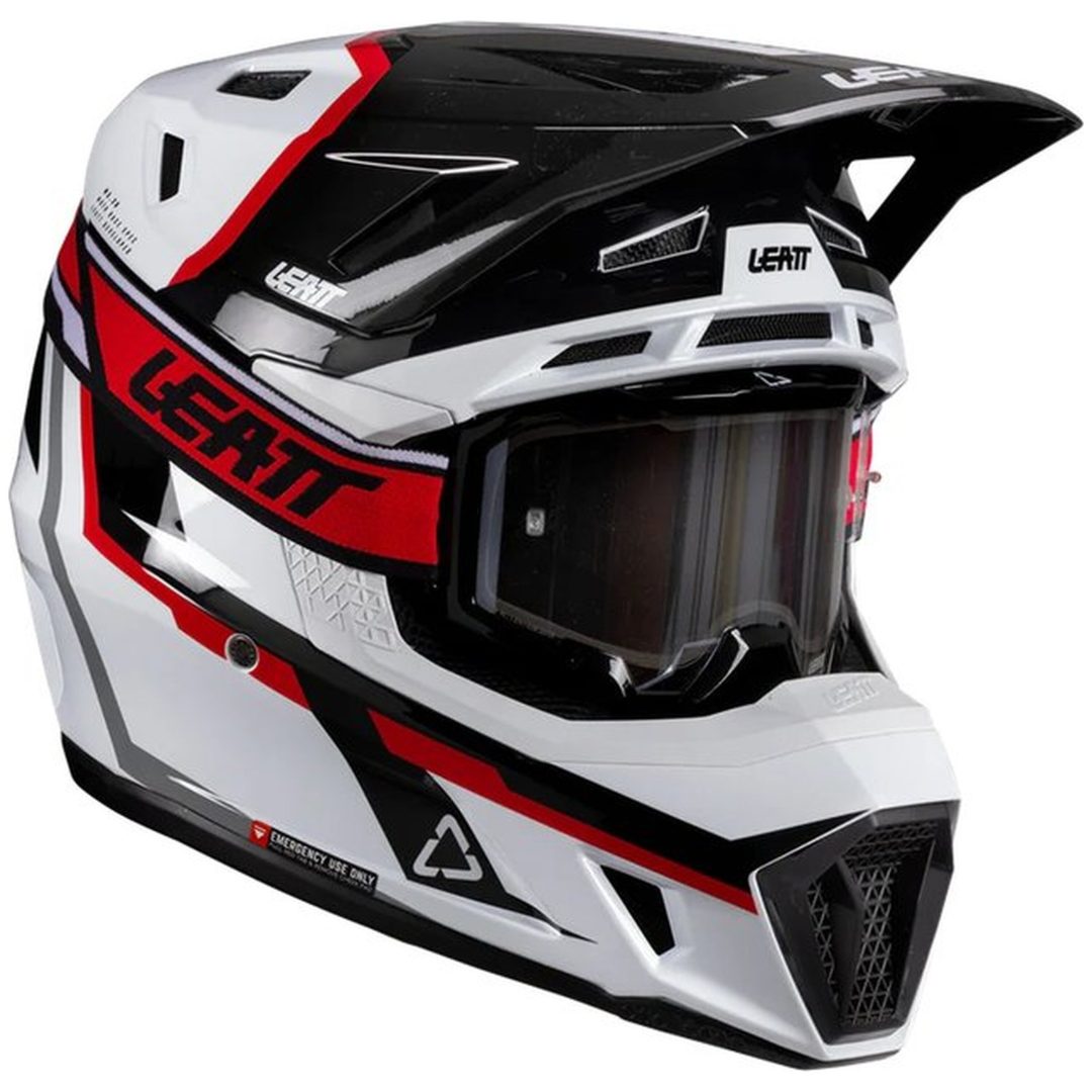 Crosshjelm Moto 7.5 Hvid/Rød Leatt XL (61-62 cm) – billede 9