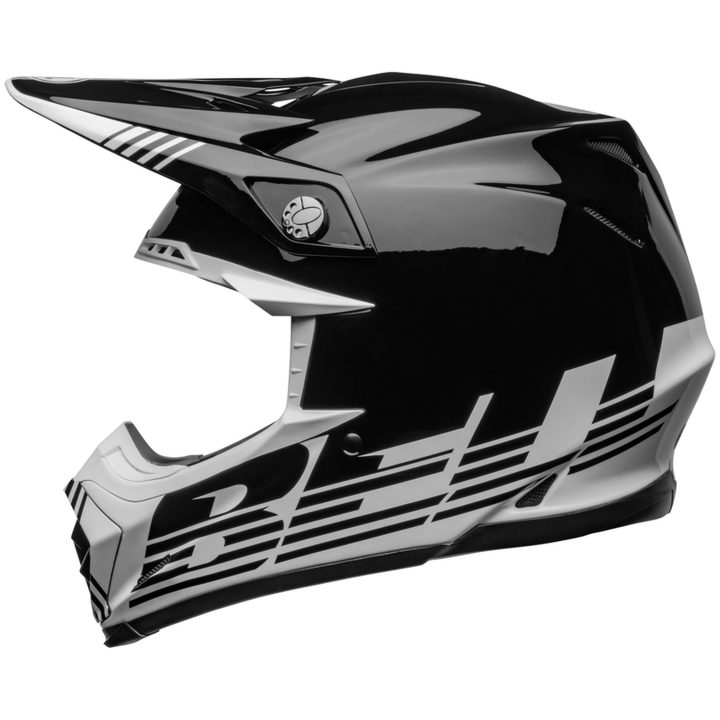 Crosshjelm Moto-9 Mips Louver Blank Sort/hvid BELL XL – billede 7