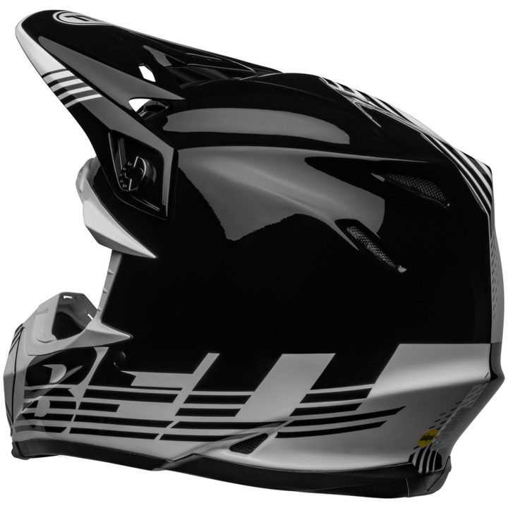 Crosshjelm Moto-9 Mips Louver Blank Sort/hvid BELL XL – billede 5