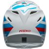 Crosshjelm Moto-9s Flex Banshee Blank Hvid/rød BELL XL – miniature 3