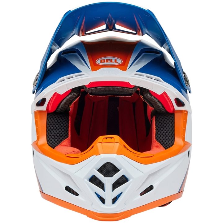 Crosshjelm Moto-9s Flex Blank Orange/Blå/Hvid BELL L – billede 2