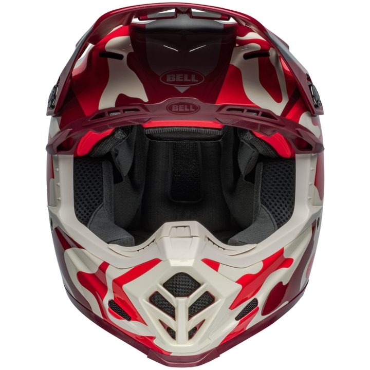 Crosshjelm Moto-9s Flex Ferrandis Méchant Glans Rød/sølv BELL L – billede 8