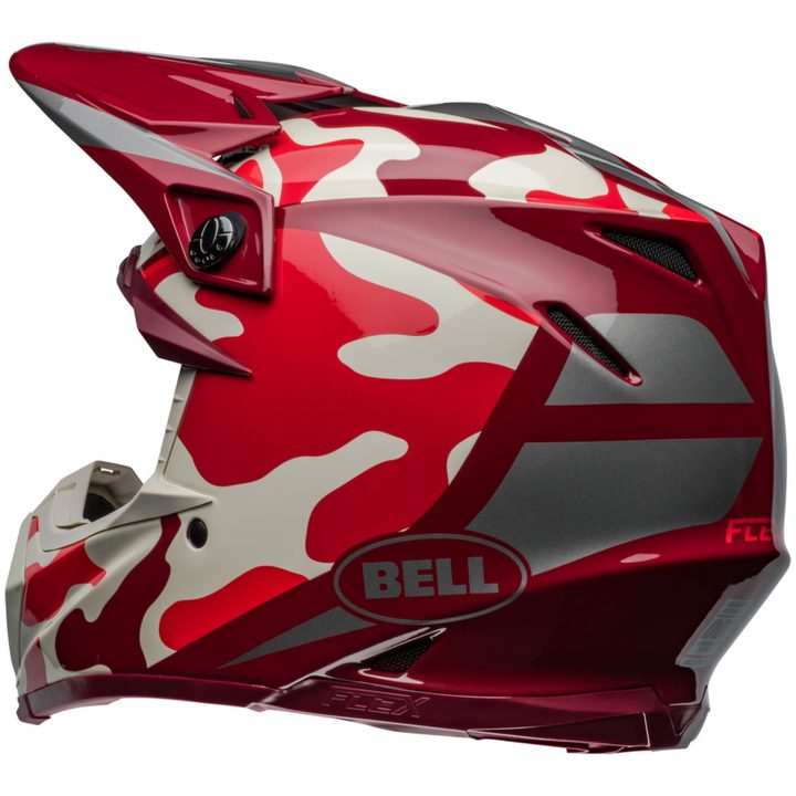 Crosshjelm Moto-9s Flex Ferrandis Méchant Glans Rød/sølv BELL L – billede 5