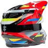 Crosshjelm Moto-9s Flex Renen Nova Blank Sort/rød BELL s – miniature 7