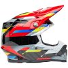 Crosshjelm Moto-9s Flex Renen Nova Blank Sort/rød BELL s – miniature 8