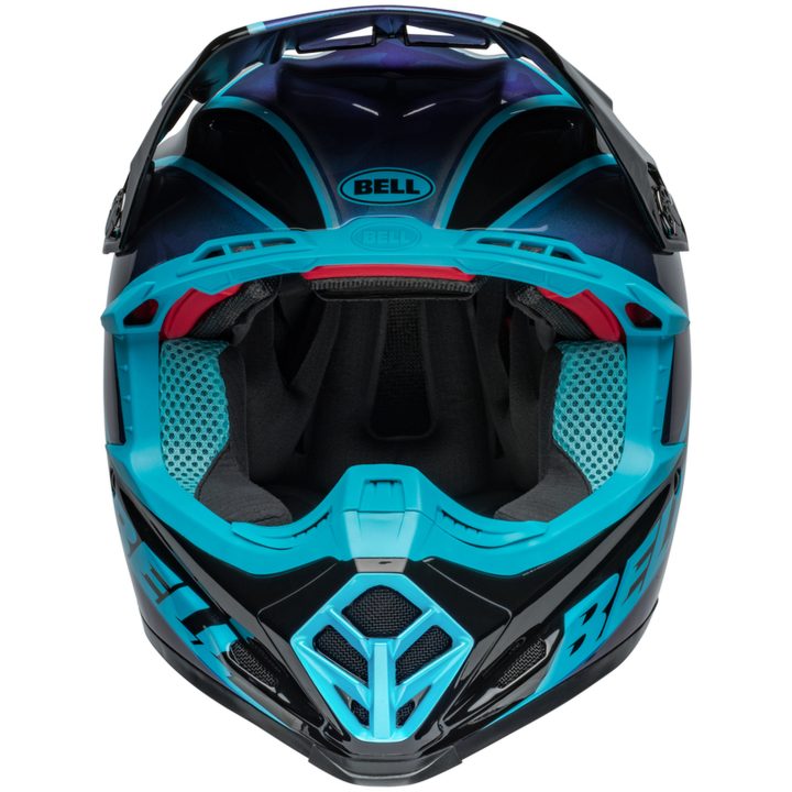 Crosshjelm Moto-9s Flex Sprite Glans Sort/blå BELL XL – billede 8