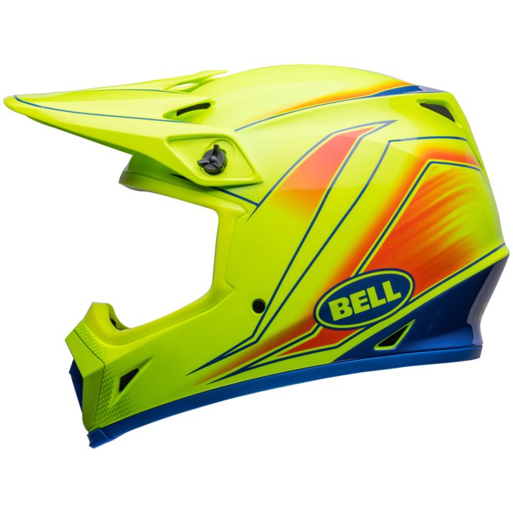 Crosshjelm Mx-9 Mips Glans Neon Gul BELL L – billede 8