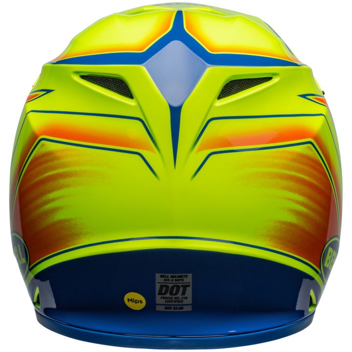 Crosshjelm Mx-9 Mips Glans Neon Gul BELL L – billede 4
