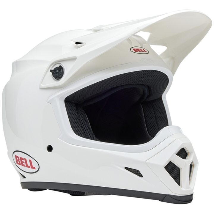 Crosshjelm Mx-9 Mips Glans Solid Hvid BELL XL – billede 2