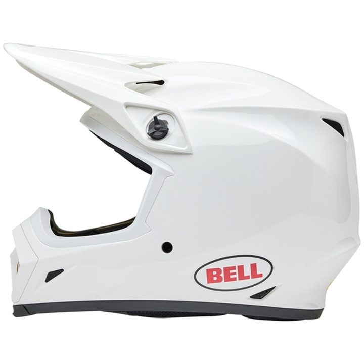 Crosshjelm Mx-9 Mips Glans Solid Hvid BELL XL – billede 4