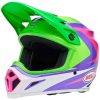 Crosshjelm Mx-9 Mips Jackal Gloss Hi-viz Grøn/lilla BELL M – miniature 1