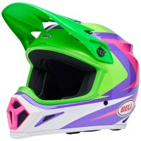 Crosshjelm Mx-9 Mips Jackal Gloss Hi-viz Grøn/lilla BELL