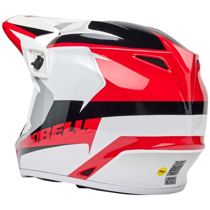 Crosshjelm Mx-9 Mips Rift Blank Rød/hvid BELL XL – billede 5