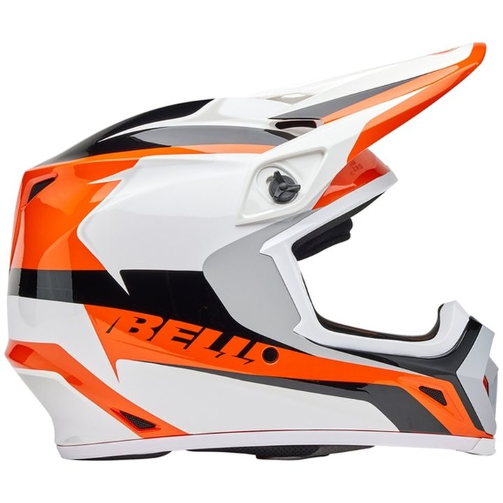 Crosshjelm Mx-9 Mips Rift Glans Orange/hvid BELL Medium – billede 8