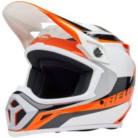 Crosshjelm Mx-9 Mips Rift Glans Orange/hvid BELL