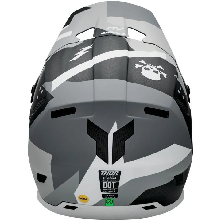Crosshjelm Reflex Sport Carbon Brave Mips Sort/grå/hvid THOR XS – billede 3