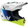 Crosshjelm Reflex Sport Strike Mips Blå/hvid/fluorescerende Gul THOR XS – miniature 1