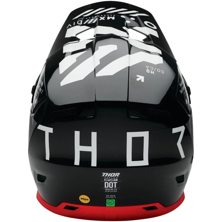 Crosshjelm Reflex Sport Strike Sort/grå/rød THOR XS – billede 4