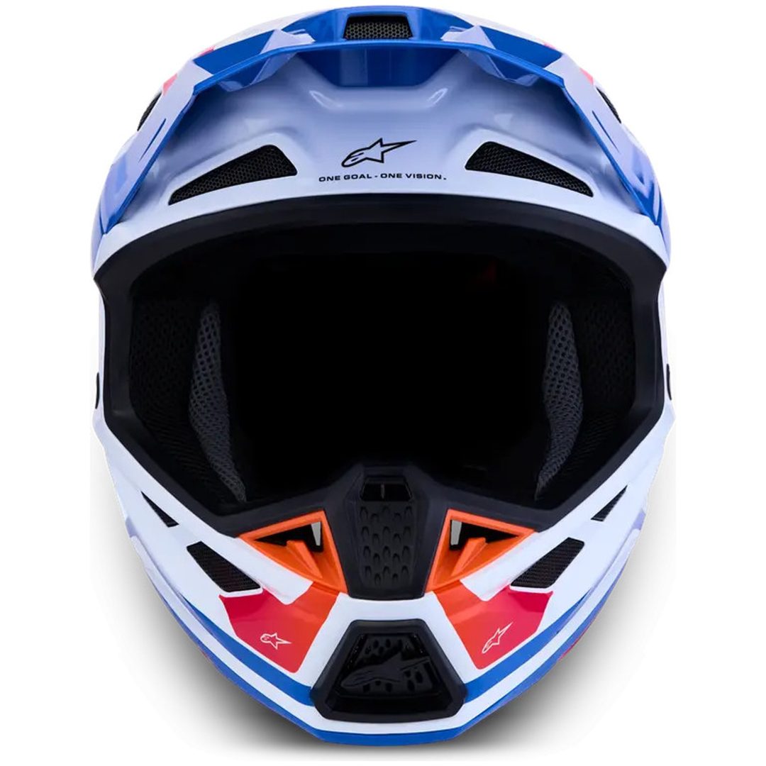 Crosshjelm S-M7 Core Hvid Blå Pink ALPINESTARS(MX) XS – billede 4