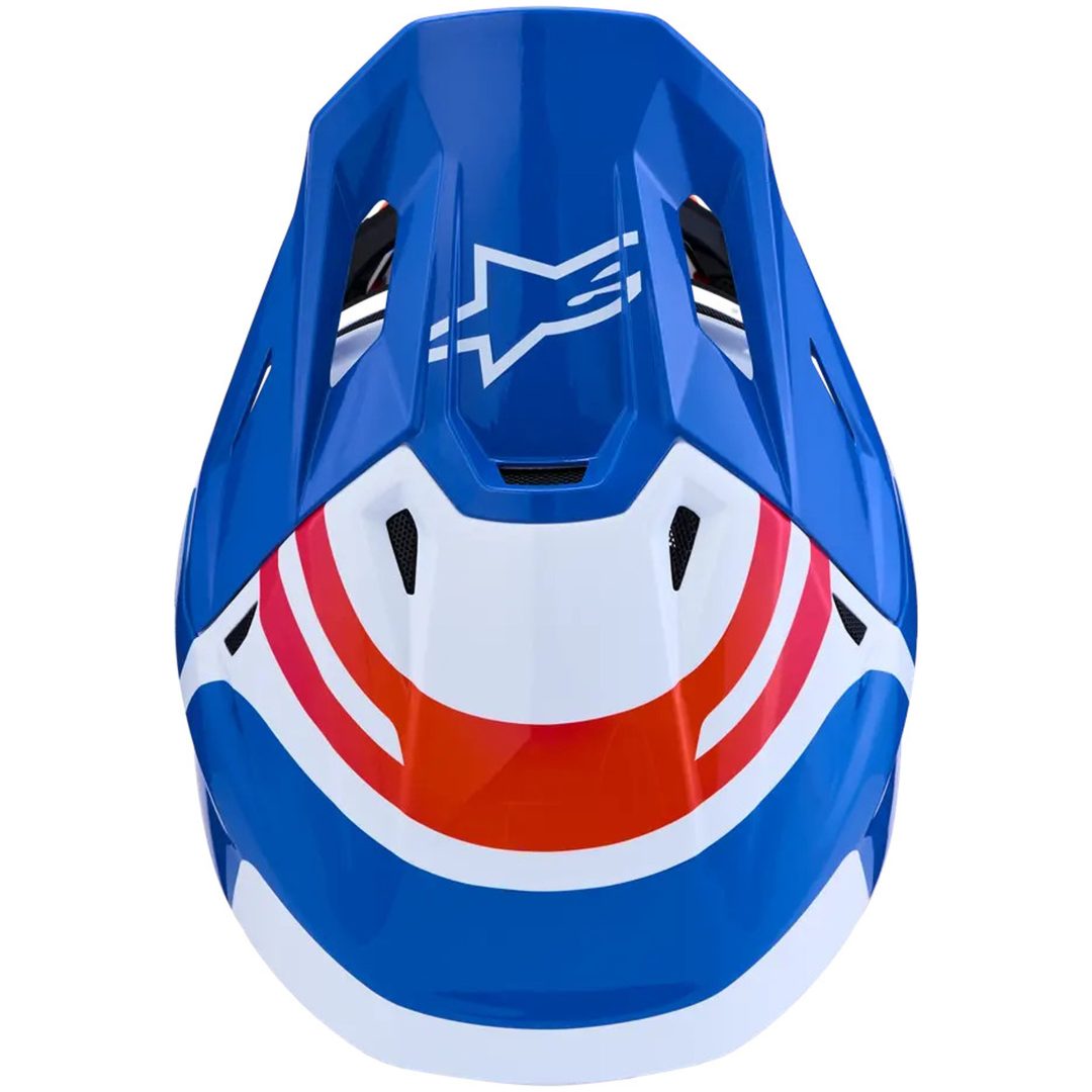 Crosshjelm S-M7 Core Hvid Blå Pink ALPINESTARS(MX) XS – billede 7