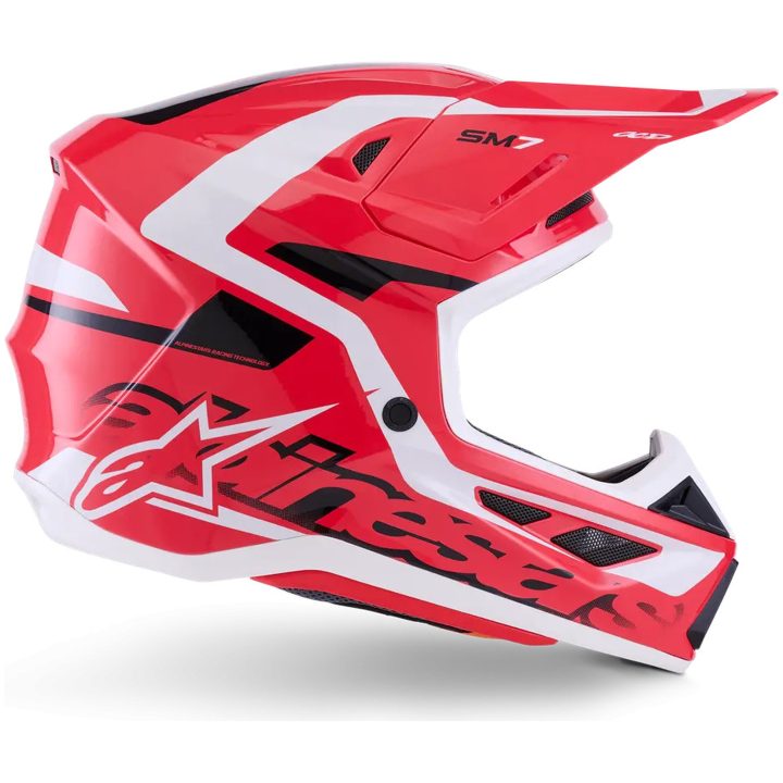 Crosshjelm S-M7 Deed Sort Rød Hvid ALPINESTARS(MX) XS – billede 5