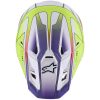 Crosshjelm S-M7 Fuse Hvid Lilla Gul Alpinestars XS – miniature 2