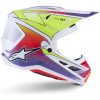 Crosshjelm S-M7 Fuse Hvid Lilla Gul Alpinestars XS – miniature 4