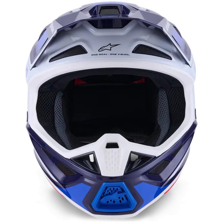 Crosshjelm S-M7 Rise Blå Hvid Alpinestars XS – billede 2