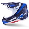 Crosshjelm S-M7 Rise Blå Hvid Alpinestars XS – miniature 6