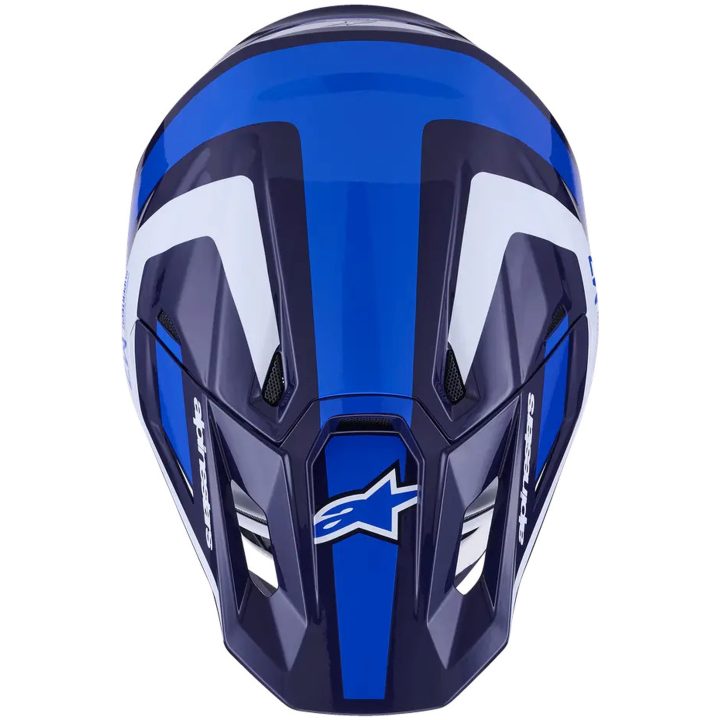 Crosshjelm S-M7 Rise Blå Hvid Alpinestars XS – billede 7